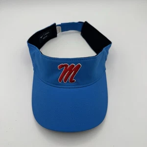 NEU Ole Miss Rebels Nike verstellbare Dri-Fit Schirmmütze blau Fußball Golf neu ohne Etikett - Bild 1 von 7