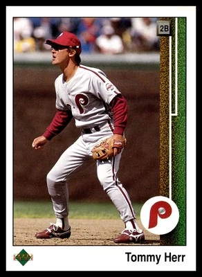 1989 Upper Deck #720 Tommy Herr Philadelphia Phillies Baseball Card - Image 1 of 2