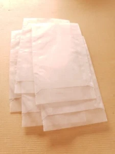 10 x Pergaminbeutel Papiertüten Aufbewahrung Verpackung Taschentücher 93 x 63mm - Bild 1 von 1
