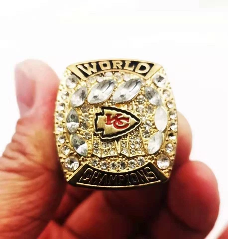 Ring for Kansas City Chiefs KCC 2019 2020 Mahomes National Champions Rings Gold Cover