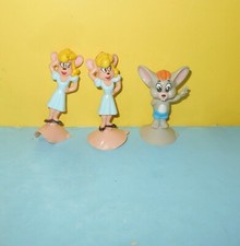 MIGHTY MOUSE Characters Pearl Pureheart Suction Cup Figures 1989 Bakshi-Hyde