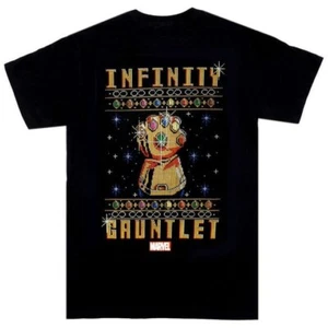 Funko POP Marvel INFINITY GAUNTLET Small Christmas Sweater NEU T-Shirt AVENGERS - Bild 1 von 1
