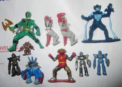 Vintage 1993 Micro Machines Mighty Morphin Megazord T. Rex,  Alpha 5, ZBots LOT - Image 1 of 4