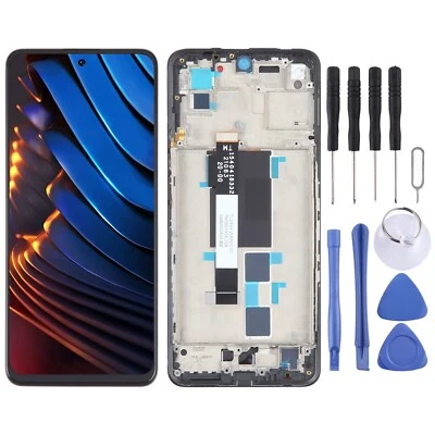 OEM Material LCD Screen For Xiaomi Poco X3 GT Digitizer Full Assembly with Frame - Image 1 of 4