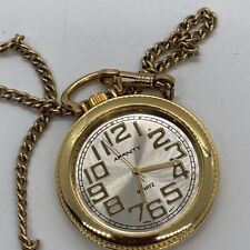 Affinity Men's  Gold Pocket watch With 12” Chain