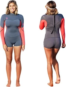 Body Glove Stellar Wetsuit 2mm Women Back Zip Long Sleeve Surf Springsuit - Picture 1 of 7