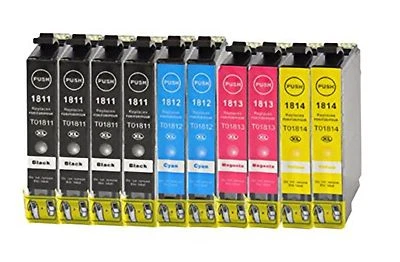 EPSON KIT 10 CARTUCCE PER STAMPANTE T1811 EXPRESSION HOME XP215 XP312 XP315 XP412 415