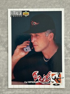 1994 Collector's Choice CAL RIPKEN JR "Brick Cell Phone" Funny Real Card #240
