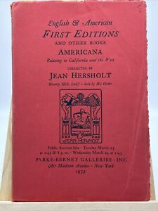 Parke-Bernet Catalog: Jean Hersholt Collection- 1954