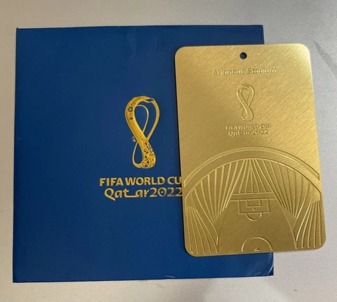 Qatar 2022 VIP Souvenir Metal Plate France Vs Australia FIFA World Cup Match 5 Cover