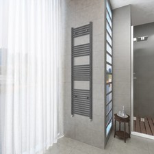 OCEAN Termoarredo bagno scaldasalviette radiatore acciaio al carbonio antracite