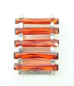 925 Sterling Silver Custom Jewelry Pendant w/ Red Glass Stones - Picture 1 of 8