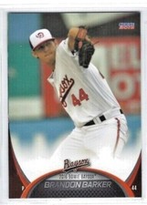 2016 Bowie Baysox (Double-A Baltimore Orioles) Update set Brandon Barker