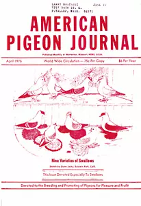 American Pigeon Journal APJ April July large Swallow special excellent condition - Picture 1 of 2