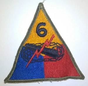 World War II 6th Armored Division Patch WWII WW2 - Picture 1 of 2