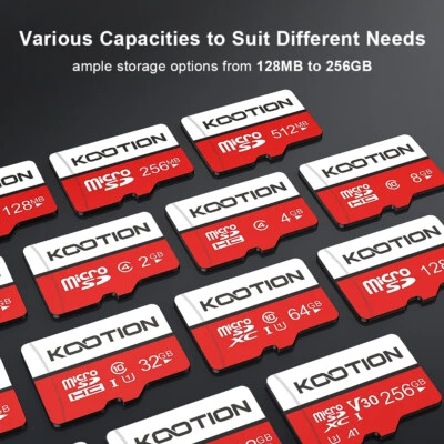 Kootion Micro SD Card 3 Pack Ultra Micro SDHC SDXC Memory 128MB-256GB Wholesale - Image 1 of 4