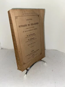 Analyses des ouvrages de philosophie par Bouillier et Ferraz | Baccalauréat 1873 - Picture 1 of 2