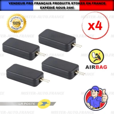 x4 Simulateurs Airbag Voiture SRS ★ Outil Détection Diagnostic ✅Efface Voyant - Photo 1/4