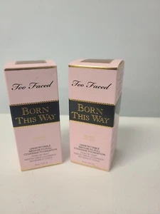 2 TOO FACED ~ BORN THIS WAY UNDETECTABLE COVERAGE FOUNDATION CHESTNUT  1.0 OZ X2 - Picture 1 of 9