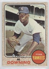 1969 Milton Bradley Win-A-Card Game 1968 Topps Baseball Al Downing #105