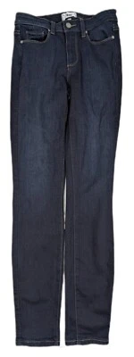 Pantalones de mezclilla PAIGE Hoxton ultra ajustados pierna recta Mona azul oscuro - W26 L30 Foto 1 de 4