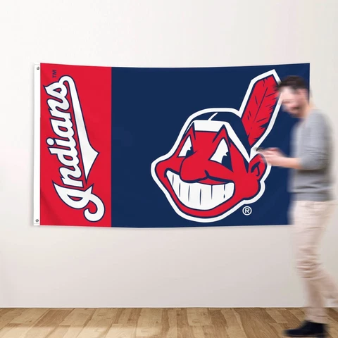Cleveland Indians 3x5 ft Flag Chief Wahoo MLB Baseball Gift Premium Banner Cover