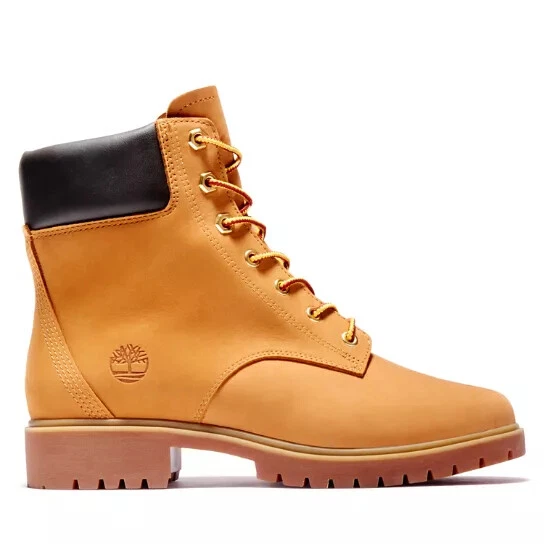 *WOMEN'S TIMBERLAND *JAYNE 6 INCH WP BOOT* COLOR WHEAT NUBUCK SIZE 6 M 0A1TGW