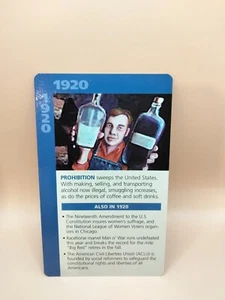 PROHIBITION 2003 4.5"x2.75" non-sport The History Channel 20th Century Card - Picture 1 of 2