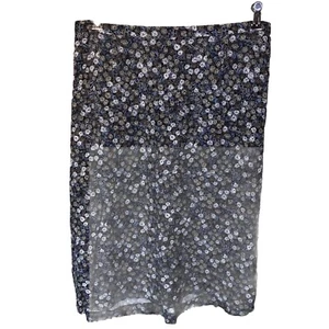 Cj Banks 1x Womens Skirt Size 1X Floral Print Multicolor Back Elastic Waist - Picture 1 of 10