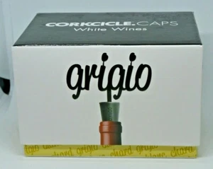 Corkcicle Caps White Wines Stoppers Chard, Blanc, Grigio - Picture 1 of 4