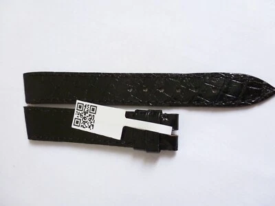 NEW Original Gerald Genta  Leather Band Strap Black  18MM x 14MM Foto 1 de 4