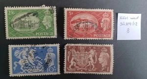 KGVI High Values SG509/12 gebraucht (B) - Bild 1 von 1