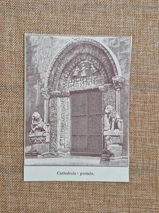 Canosa di Puglia nell'800 Il portale della Cattedrale Barletta Andria Trani - Picture 1 of 1