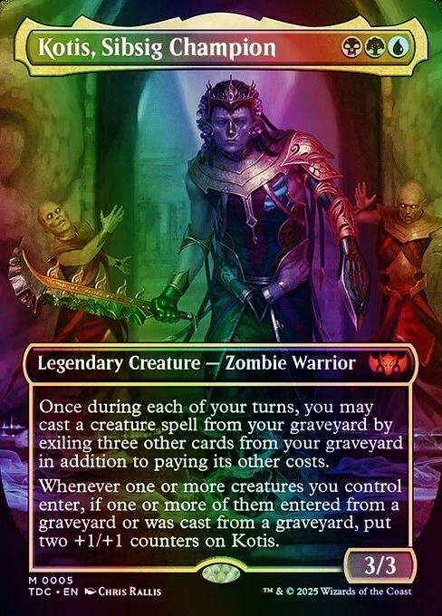 Kotis, Sibsig Champion (Borderless) Commander: Tarkir: Dragonstorm NM MTG Foil - Image 1 of 1
