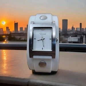 Vestal Womens Silver Tone Watch Slim Rectangle "Electra Jelly" 6.5" WRIST - Picture 1 of 7