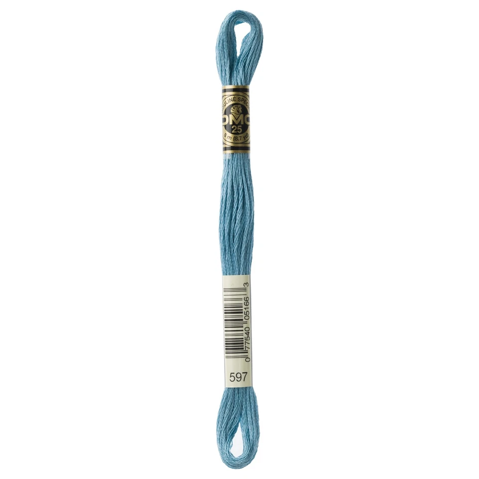 DMC 6-Strand Embroidery Cotton 8.7yd-Turquoise - 12 Pack - Image 1 of 1
