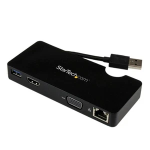 StarTech.com USB 3.0 to HDMI or VGA Adapter Dock - USB 3.0 Mini Docking Station - Afbeelding 1 van 10