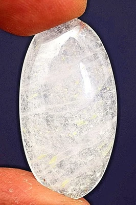 33.95 Cts. Natural Black Rutilated Quartz Oval Shape Cabochon Certified Gemstone - Image 1 of 4