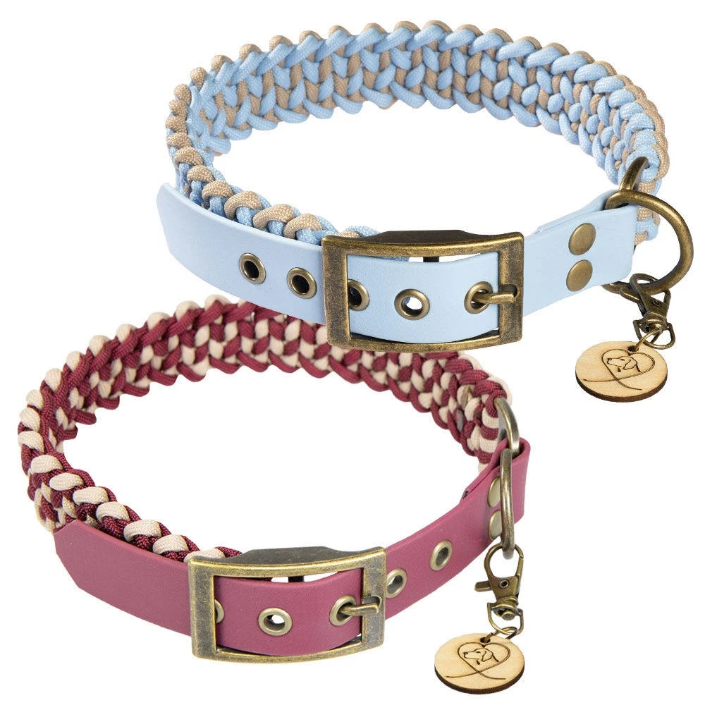 TALK TO THE PAW Azteken Paracord Hundehalsband – Handgewebt, Verstellbar, Für Mittelgroße Bis Große Hunde