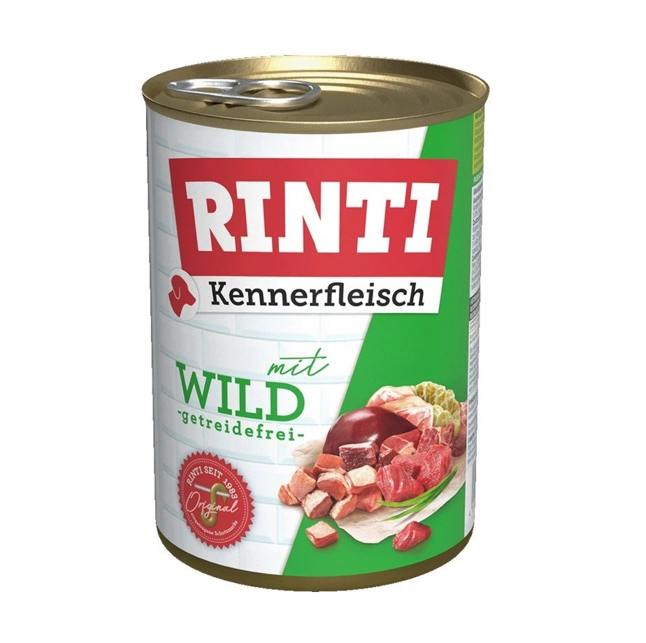 4000158910547 RINTI Kennerfleisch Venison - Nassfutter für Hunde - 400g RINTI - Bild 1 von 1
