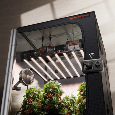 Spider Farmer Smart Grow Tent Kit w/G1000W LED 1.5x1.5x2m Grow Tent W/GGS Wifi