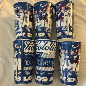 6 LA Dodgers X Hololive Souvenir Cup LIMITED EDITION W Lid-Bijou, Ina’Nis, IRyS - Picture 1 of 21
