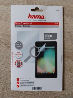 Hama Mobile Display-Schutzfolie Für Google Nexus 7 HD Kratzschutz Tablet Tab - Bild 1 von 2
