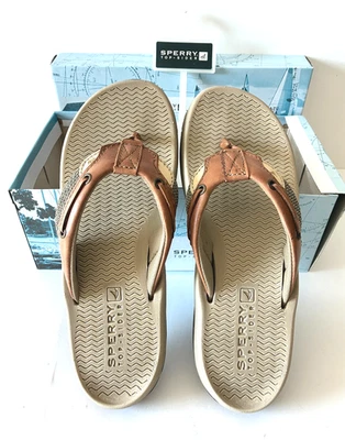 SANDALIA TANGA SPERRY TOP-SIDER BLUEFISH BRONCEADA, UNISEX TALLA 4M, = MUJER TALLA 6, NUEVA Foto 1 de 4