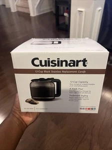 Cuisinart DCC-1220BKSRC 12-Cup Black Stainless Replacement Carafe - Picture 1 of 5