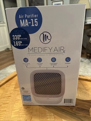 MEDIFY AIR Medify MA-15 Air Purifier | True HEPA H13 Filter Smoke Dust Allergies Odors NEW