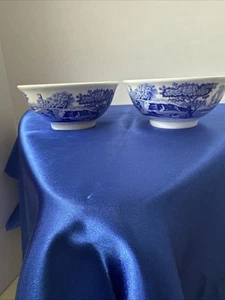 Spode Blue Italian Dip Bowls Set of 2 Inch | made of Fine Porcelain - Picture 1 of 13