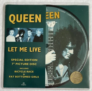 QUEEN - Let Me Live - Rare UK 7” Picture Disc +Fold Out Insert (Vinyl Record) - Picture 1 of 5