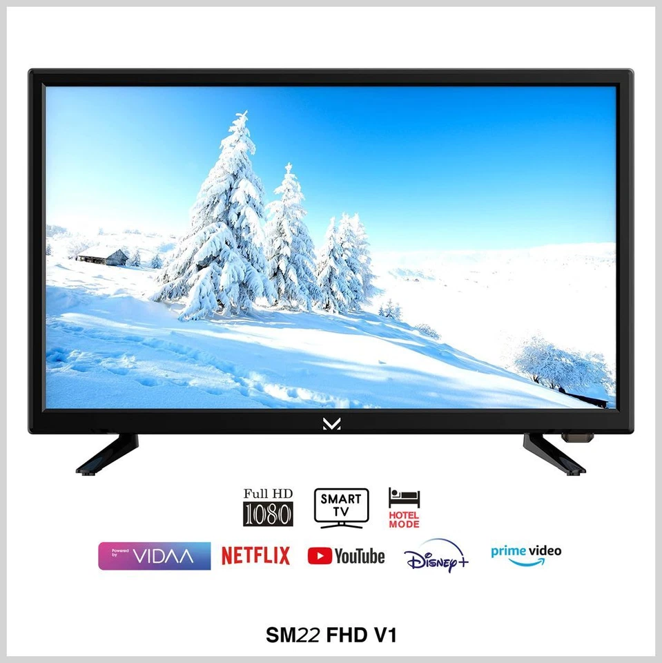MAJESTIC SMART TV SM22 FHD V1 FULL HD 1920x1080 22" HDMI DVB-T/T2 DVB-S/S2 - Immagine 1 di 1