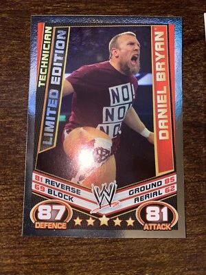 Topps Slam Attax Rebellion WWE Daniel Bryan Technician Limited Edition Card Rare - Image 1 of 2